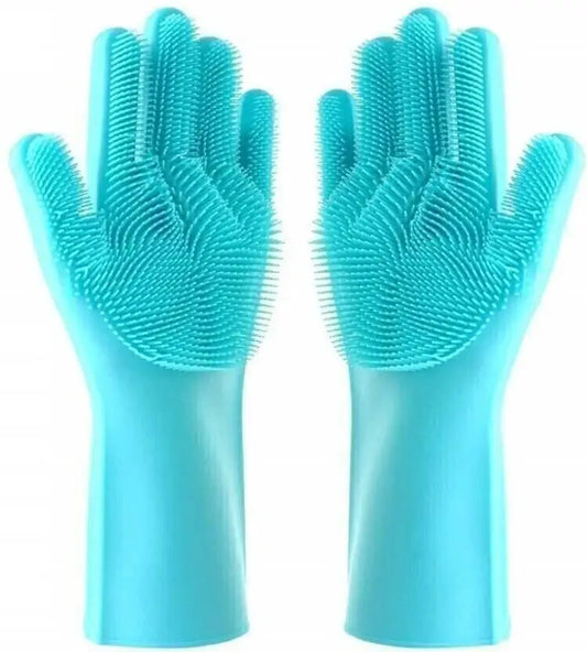 BAWALY Silicon Household Kitchen Gloves for Dish Washing, Cleaning, Gardening Wet and Dry Glove  (Free Size)