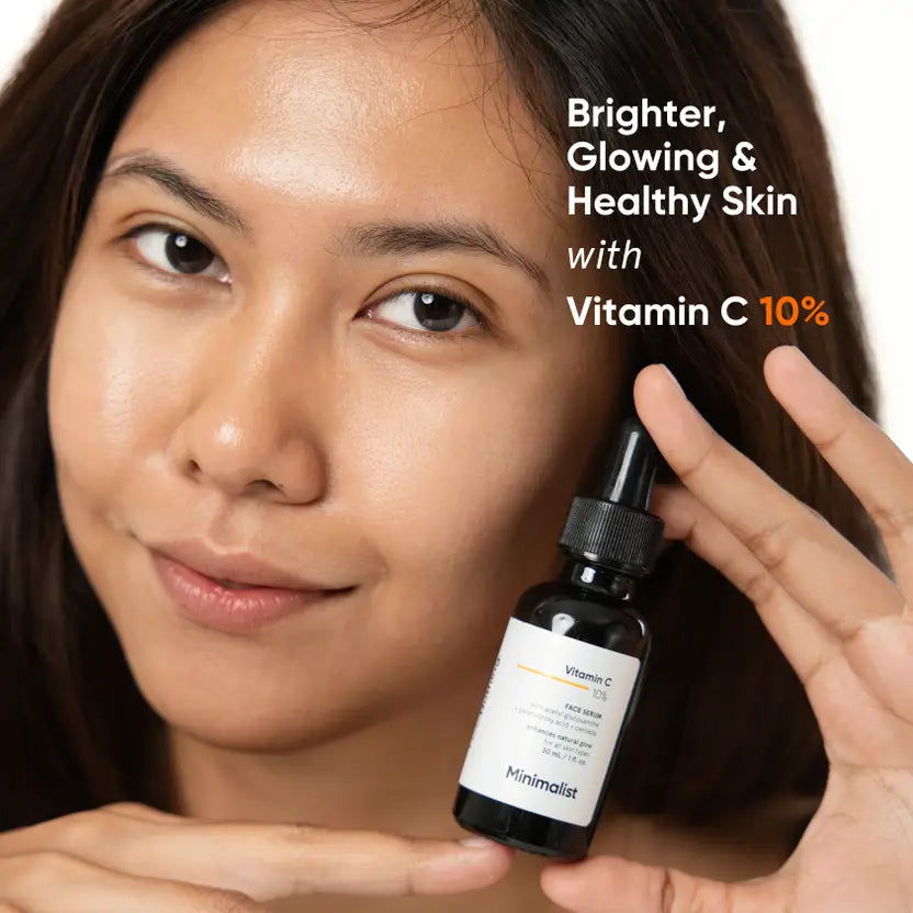 Minimalist Vitamin C serum 10% for Skin Brightening, UV Damage & Glow(Stable Vit C serum)  (10 ml)