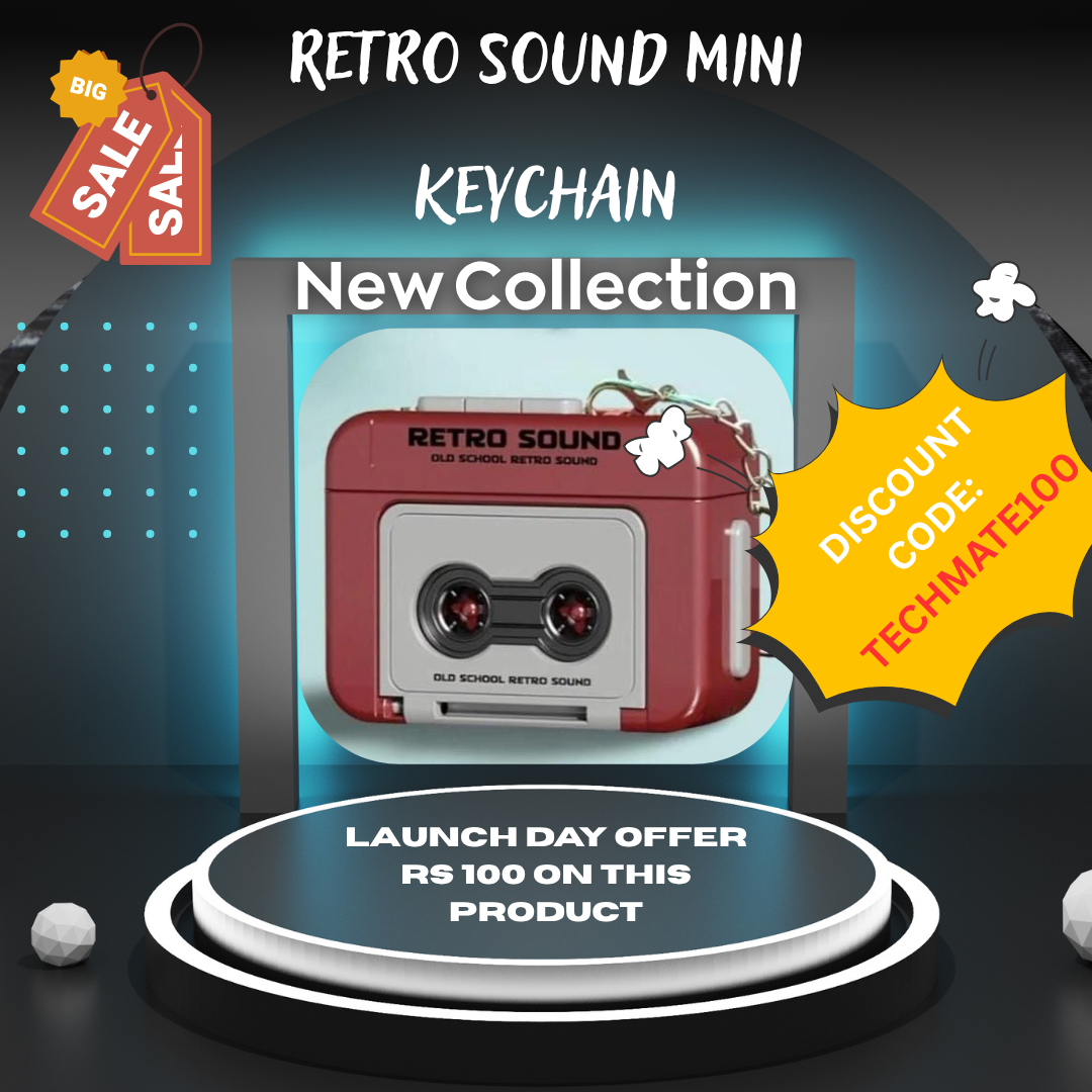 Retro Sound Mini Keychain